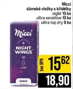 Jip Micci dámské vložky s křídélky night nabídka