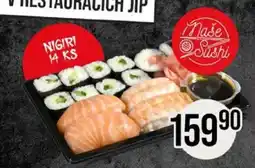 Jip Naše Sushi Nigiri nabídka