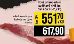 Jip Hovězí tenderloin nabídka
