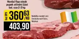 Jip Hovězí flap steak pupek střední část nabídka