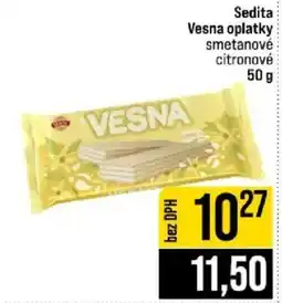 Jip Sedita Vesna oplatky smetanové citronové nabídka