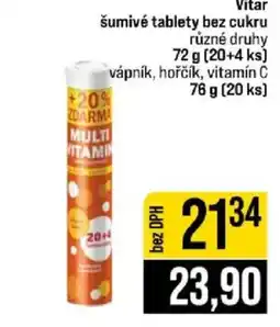Jip Vitar šumivé tablety bez cukru nabídka