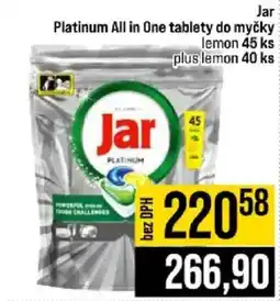 Jip Jar platinum all in one tablety do myčky lemon nabídka