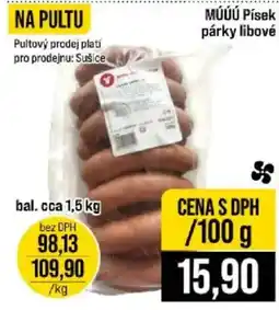 Jip Múúú písek párky libové nabídka