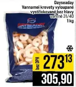 Jip Dayseaday vannamei krevety vyloupane vystřívkované bez hlavy nabídka