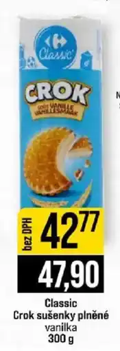 Jip Classic Crok sušenky plněné vanilka nabídka