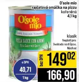 Jip O'sole mio rajčatová omáčka na pizzu kořeněná nabídka