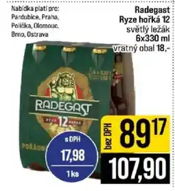 Jip Radegast ryze hořká 12 nabídka
