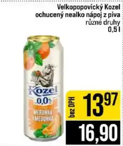 Jip Kozel ochucený nealko nápoj z piva různé druhy nabídka