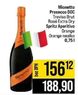 Jip Mionetto Prosecco DOC Treviso Brut Rosé Extra Dry Spritz Aperitivo Orange nabídka