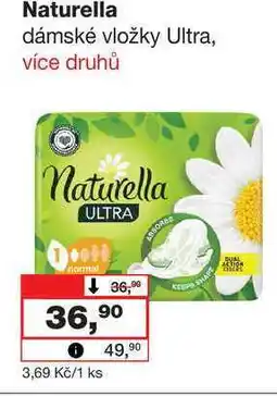 Barvy a laky drogerie Naturella dámské vložky Ultra, více druhů nabídka