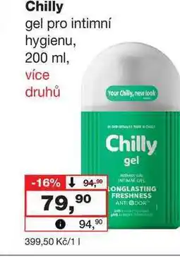 Barvy a laky drogerie Chilly gel pro intimní hygienu nabídka