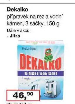 Barvy a laky drogerie Dekalko přípravek na rez a vodní kámen, 3 sáčky nabídka