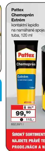 Barvy a laky drogerie Pattex Chemoprén Extrém kontaktní lepidlo na namáhané spoje, tuba nabídka