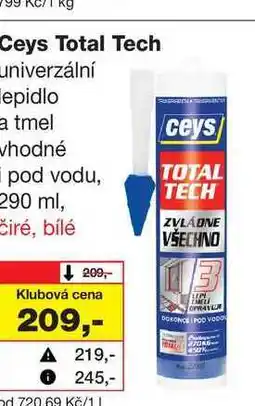Barvy a laky drogerie Ceys Total Tech univerzální lepidlo a tmel vhodné pod vodu nabídka