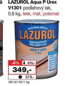 Barvy a laky drogerie LAZUROL Aqua P Urex V1301 podlahový lak nabídka