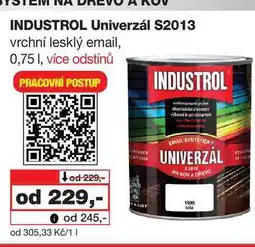 Barvy a laky drogerie INDUSTROL Univerzál S2013 vrchní lesklý email nabídka