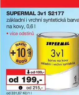 Barvy a laky drogerie SUPERMAL 3v1 S2177 základní i vrchní syntetická barva na kovy nabídka