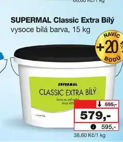 Barvy a laky drogerie SUPERMAL Classic Extra Bílý vysoce bílá barva nabídka