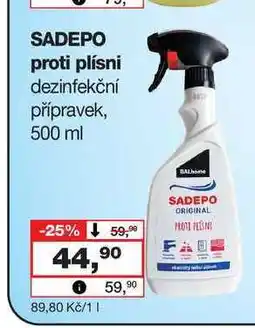 Barvy a laky drogerie SADEPO proti plísni dezinfekční přípravek nabídka