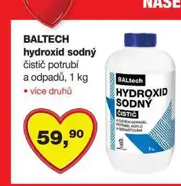 Barvy a laky drogerie BALTECH hydroxid sodný čistič potrubí a odpadů nabídka