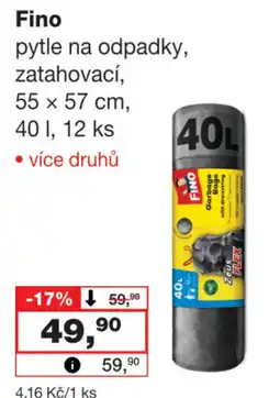 Barvy a laky drogerie Fino pytle na odpadky nabídka