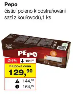 Barvy a laky drogerie Pepo čistící poleno k odstraňování sazí z kouřovodů nabídka