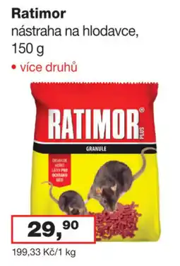 Barvy a laky drogerie Ratimor nástraha na hlodavce nabídka