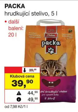 Barvy a laky drogerie Packa hrudkující stelivo nabídka
