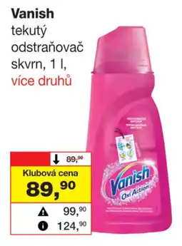 Barvy a laky drogerie Vanish tekutý odstraňovač skvrn nabídka