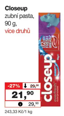 Barvy a laky drogerie Closeup zubní pasta nabídka