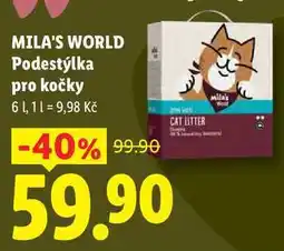 Lidl MILA'S WORLD Podestýlka pro kočky, 61 nabídka