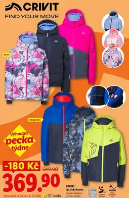 Lidl CRIVIT Lyžařská bunda nabídka