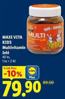 Lidl MAXI VITA KIDS Multivitamin želé, 40 ks nabídka