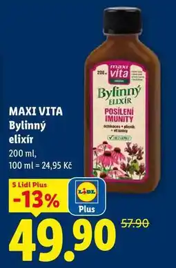 Lidl MAXI VITA Bylinný maxi elixír nabídka