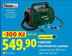 Lidl PARKSIDE Aku kompresor a pumpa nabídka