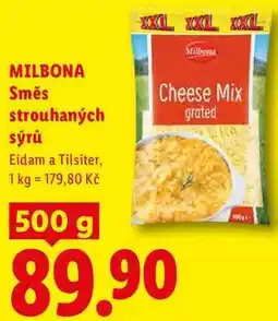Lidl MILBONA Směs strouhaných sýrů nabídka