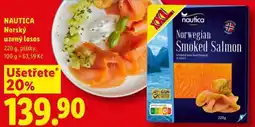 Lidl NAUTICA Norský uzený losos nabídka