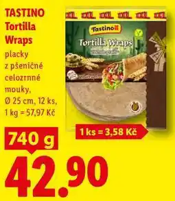 Lidl TASTINO Tortilla Wraps nabídka
