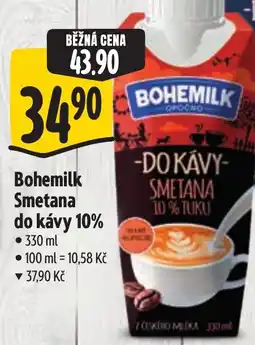 Albert Bohemilk Smetana do kávy 10% nabídka