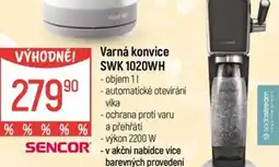 Globus Sencor varná konvice SWK 1020WH nabídka