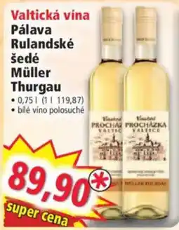 Norma Procházka Pálava Rulandské šedé Müller Thurgau nabídka