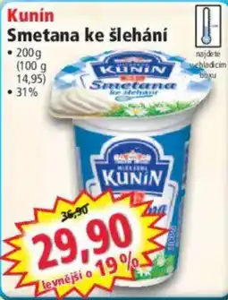 Norma Kunin smetana ke šlehání nabídka