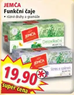 Norma Jemča funkční čaje nabídka