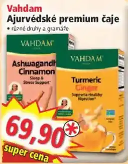 Norma Vahdam ajurvédské premium čaje nabídka
