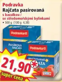 Norma Podravka rajčata pasírovaná nabídka