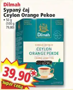 Norma Dilmah sypaný čaj ceylon orange pekoe nabídka