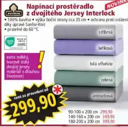 Norma Mikrofibrána napínací prostěradlo z dvojitého jersey interlock nabídka
