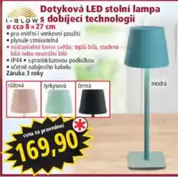 Norma I-Glow dotyková LED stolní lampa nabídka