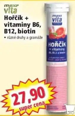 Norma maxivita hořčík + vitaminy b6, b12, biotin nabídka